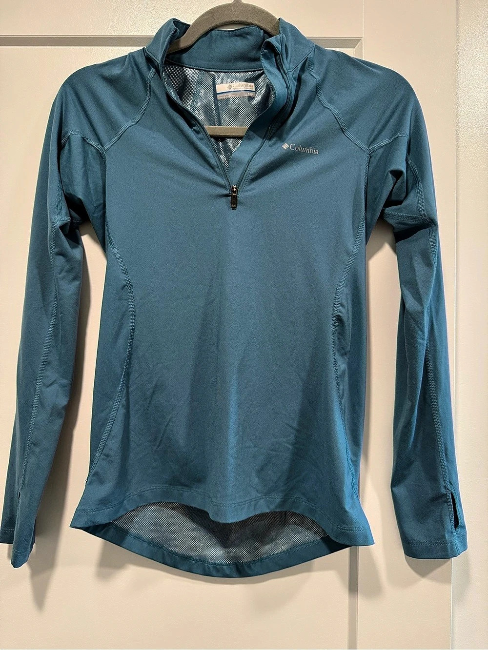 Columbia Summit Valley Long Sleeve Half Zip Top Small Blue